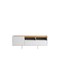 Manhattan Comfort Winston 53.14 TV Stand with 4 Shelves in White and Cinnamon 223951 - alternate 1